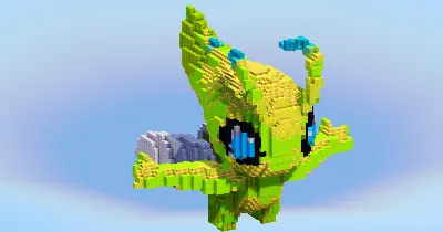 Celebi from Pokemon — Minecraft Build by LeonisBuilds