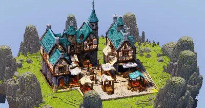 Large Medieval Market — Minecraft Build by StrongholdStudios