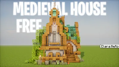 Medieval House Free — Minecraft Build by claraneto