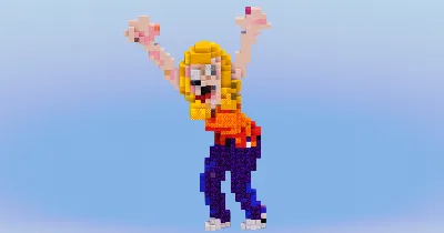Beth Smith from Rick and Morty — Minecraft Build by LeonisBuilds