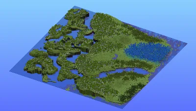 Survival Multibiome Fjords Cliffs 2000x2000 Blocks Custom Map, Fjords, Birch forest, Cypress forest, Oak Forest, Blue Fantasy Forest, Lakes, Rivers, Black Cliffs — Minecraft Build by LeonisBuilds