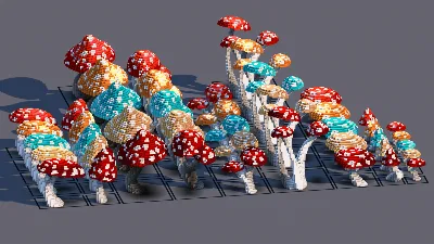 Custom Mushroom Asset Pack | Organic Fantasy Bundle — Minecraft Build by RaekonBuilds
