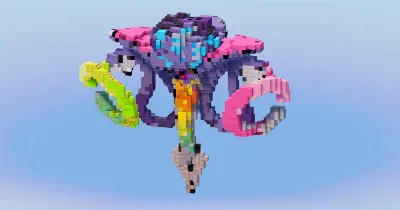 Mega Malamar from Pokemon — Minecraft Build by LeonisBuilds