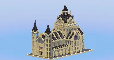 Mini Gothic Cathedral Sandstone Version — Minecraft Build by LeonisBuilds