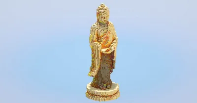 Buddha small‎ — Minecraft Build by LeonisBuilds
