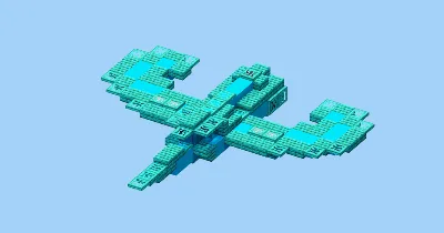 Green Spaceship — Minecraft Build by LeonisBuilds