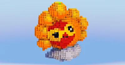 Sunny Castform from Pokemon — Minecraft Build by LeonisBuilds