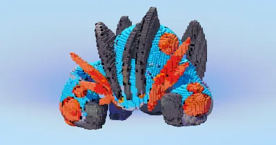 Mega Swampert — Minecraft Build by LeonisBuilds