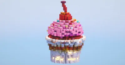Cupcake small‎ — Minecraft Build by LeonisBuilds