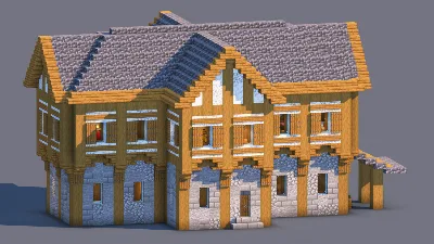 Medieval House – Fully Decorated Interior | Download — Minecraft Build by RaekonBuilds