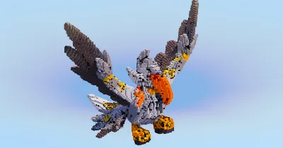 Mega Staraptor — Minecraft Build by LeonisBuilds