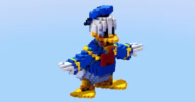 Donald Duck from Disney Duck Tales — Minecraft Build by LeonisBuilds