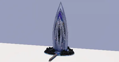 Sail-Shaped Tower — Minecraft Build by ModernCraft