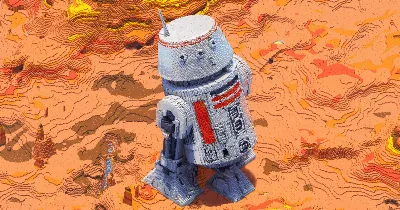 R5-D4 — Minecraft Build by StarWarsCreations