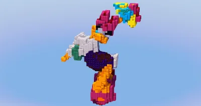 Daisy Duck from Disney Duck Tales — Minecraft Build by LeonisBuilds