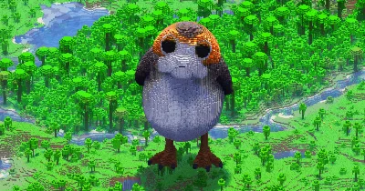 Porg — Minecraft Build by StarWarsCreations