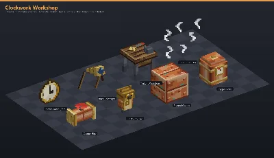 Clockwork Workshop Asset [Java + Bedrock + Blockbench] — Minecraft Resource Pack by ScorpionTeam