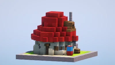 Papa Smurf House — Minecraft Build by LeonisBuilds