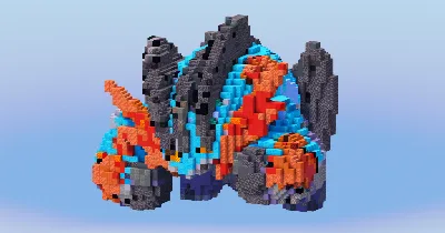 Mega Swampert from Pokemon — Minecraft Build by LeonisBuilds