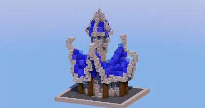 Water Medieval Fantasy House 3 — Minecraft Build by LeonisBuilds