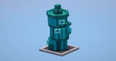 Blue Bikini Bottom House — Minecraft Build by LeonisBuilds