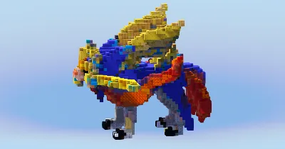 Zacian Crowned from Pokemon — Minecraft Build by LeonisBuilds