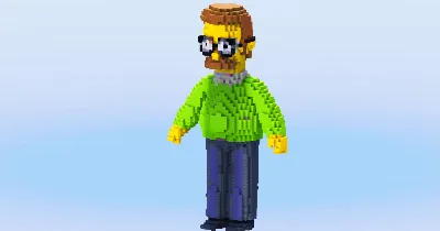 Ned Flanders — Minecraft Build by LeonisBuilds