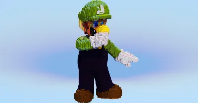 Luigi — Minecraft Build by LeonisBuilds