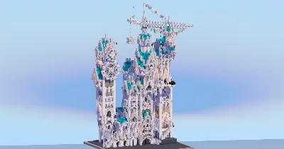 Pale Oak Medieval Fantasy Mansion — Minecraft Build by LeonisBuilds