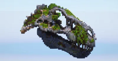 Dinosaur Skull — Minecraft Build by LeonisBuilds