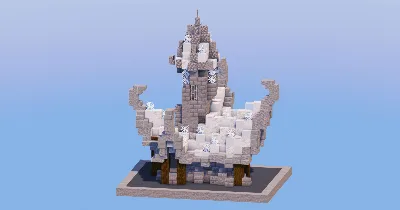 Sky Medieval Fantasy House 4 — Minecraft Build by LeonisBuilds