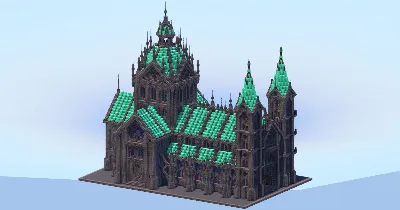 Dark Copper Cathedral — Minecraft Build by LeonisBuilds