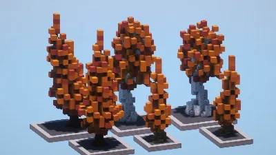 Custom Fall Trees Pack — Minecraft Build by LeonisBuilds