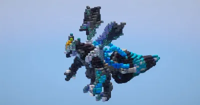 Black Kyurem from Pokemon — Minecraft Build by LeonisBuilds