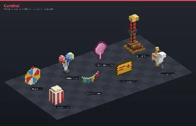Carnival Asset Download [Java + Bedrock + Blockbench] — Minecraft Resource Pack by ScorpionTeam