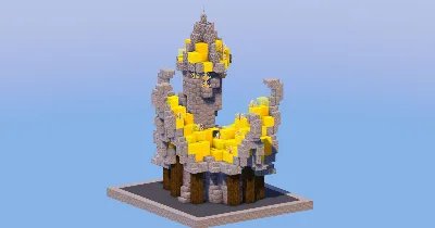 Yellow Medieval Fantasy House 3 — Minecraft Build by LeonisBuilds