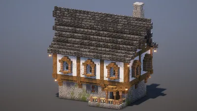 Medieval House — Minecraft Build by MellowHat