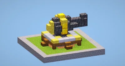 Clash of Clans Cannon Level 8 — Minecraft Build by LeonisBuilds
