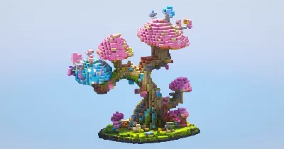 Mushroom Tree‎ — Minecraft Build by LeonisBuilds