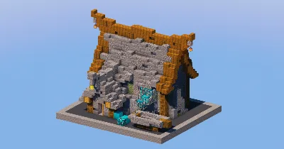 Stone Medieval Fisherman House — Minecraft Build by LeonisBuilds