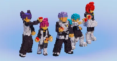 Team Galactic from Pokemon — Minecraft Build by LeonisBuilds