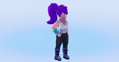 Leela from Futurama — Minecraft Build by LeonisBuilds