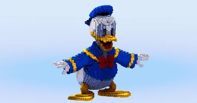 Donald Duck — Minecraft Build by LeonisBuilds
