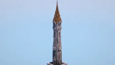 Stone Fantasy Tower — Minecraft Build by LeonisBuilds