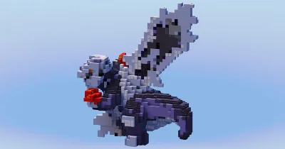 Mega Baxcalibur from Pokemon — Minecraft Build by LeonisBuilds