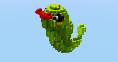 Caterpie from Pokemon — Minecraft Build by LeonisBuilds