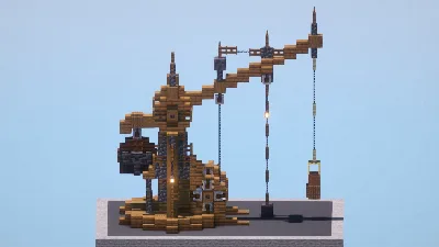 Medieval Wooden Crane — Minecraft Build by LeonisBuilds