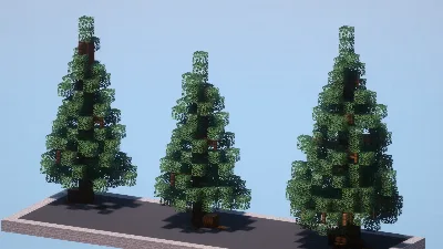 Custom Spruce Trees Pack — Minecraft Build by LeonisBuilds