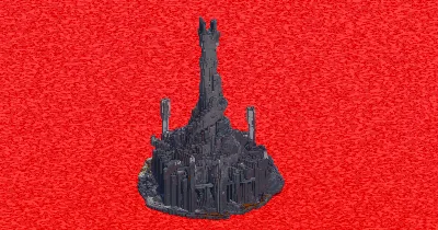 Sauron Dark Tower Fortress — Minecraft Build by ImpossibleBuilds