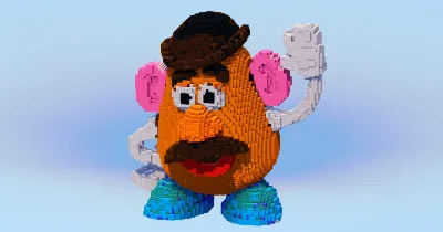 Mr Potato Head — Minecraft Build by LeonisBuilds